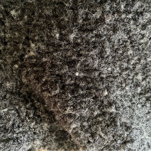 Temperance Boucle Charcoal Grey Black Open Front Oversized cardigan Small - Picture 9 of 9